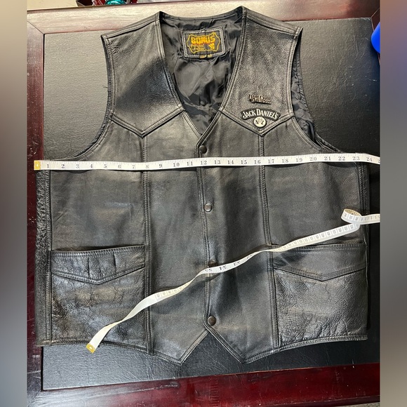 Bonus/Harley Davidson leather vest size 50 - Picture 11 of 14